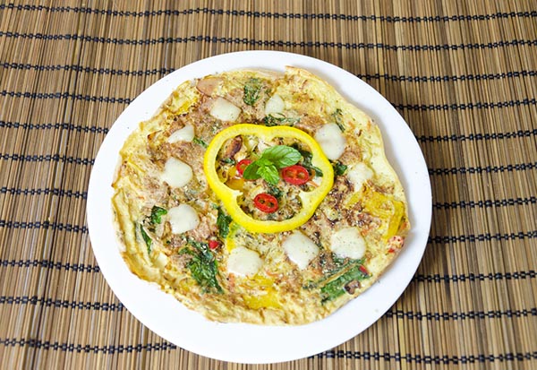 ISPANAKLI OMLET PİZZA